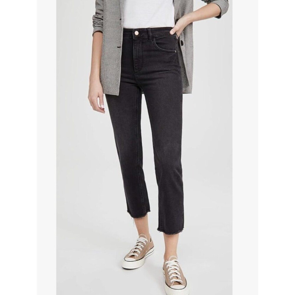 DL1961 Patti Straight High Rise Vintage Ankle Jean in Corvus Sz 29